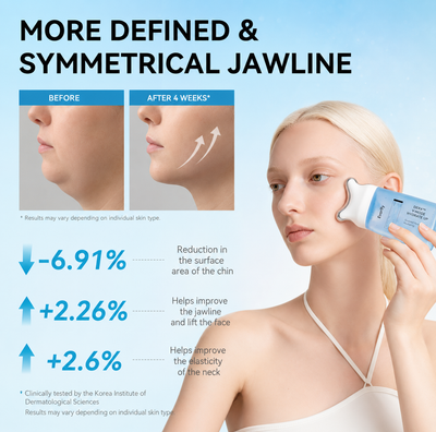 PDRN Peptide Gua Sha Lifting Gel Cream for Jawline Definition, Face Sculpting & De-Puffing, Firming & Elasticity Care for Dry and Sagging Skin, Glass Skin Glow, At-Home Facial Care | Korean Skincare
